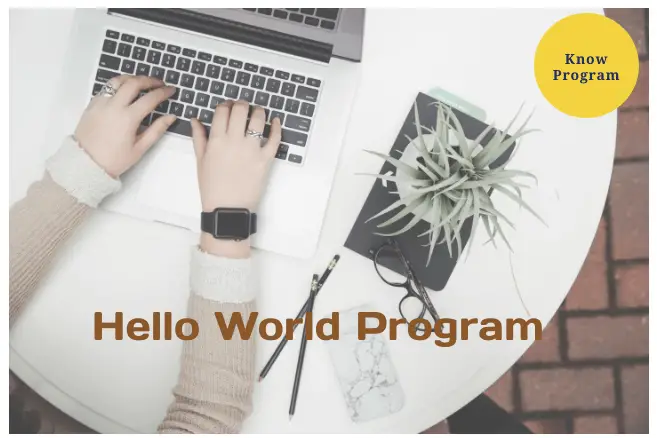 Hello world program