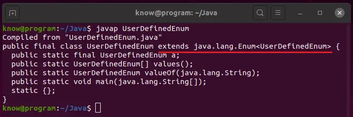 Develop Java Program Without Using User-defined Class using enum