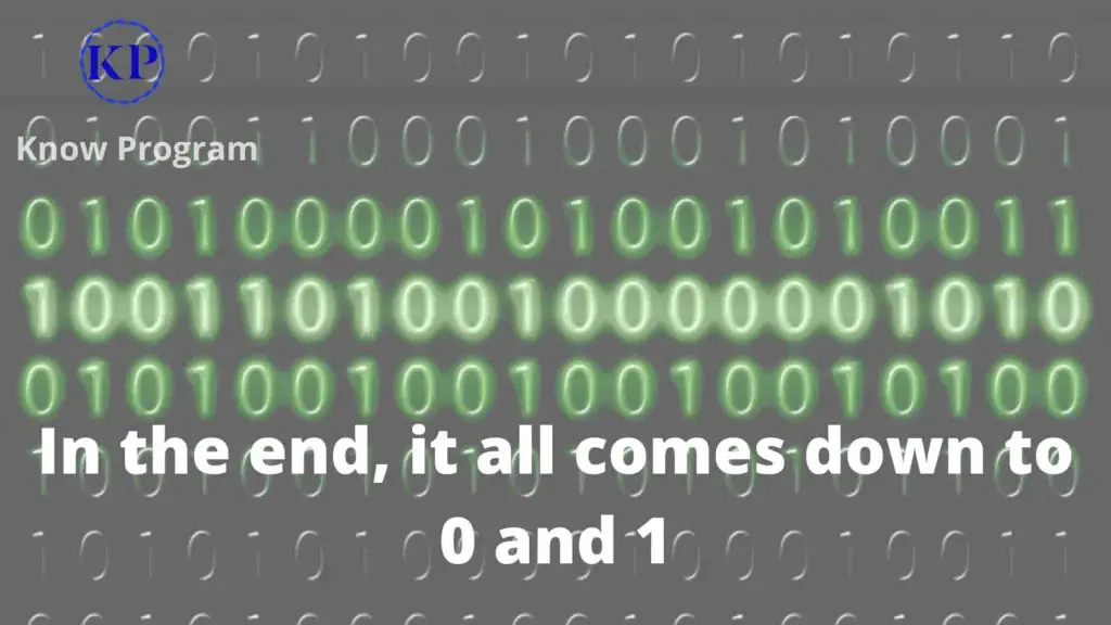 In the end, it all comes down to 0 and 1 |  software development quotes
